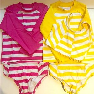 2+ Hanna Andersson girls bathing suits size 3